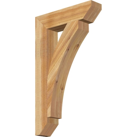 Ekena Millwork Thorton Slat Rough Sawn Bracket, Western Red Cedar, 4"W x 18"D x 30"H BKT04X18X30THR06RWR